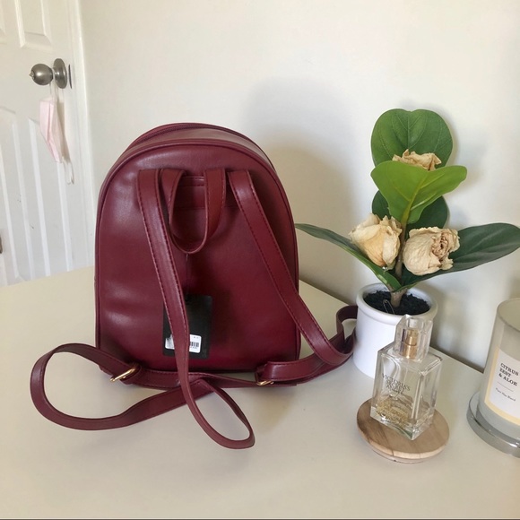 Maroon mini backpack - Picture 2 of 2